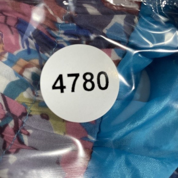 Bella Bird M Skirt Pretty Colorful Floral Artsy Full Lace Hem Elastic Waist CUTE - Picture 8 of 8